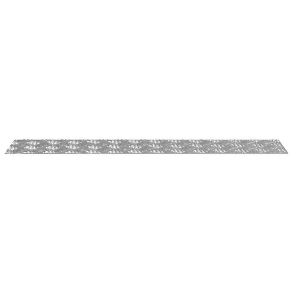 Stepenica Pravokutni 2 pcs Srebrno 100 x 20 cm Aluminij