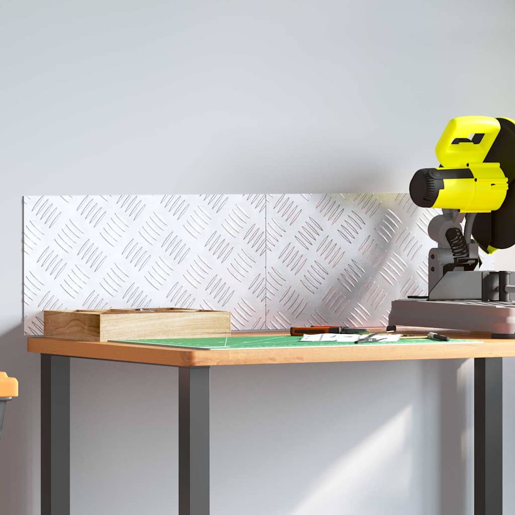 Stepenica Pravokutni 2 pcs Srebrno 50 x 25 cm Aluminij
