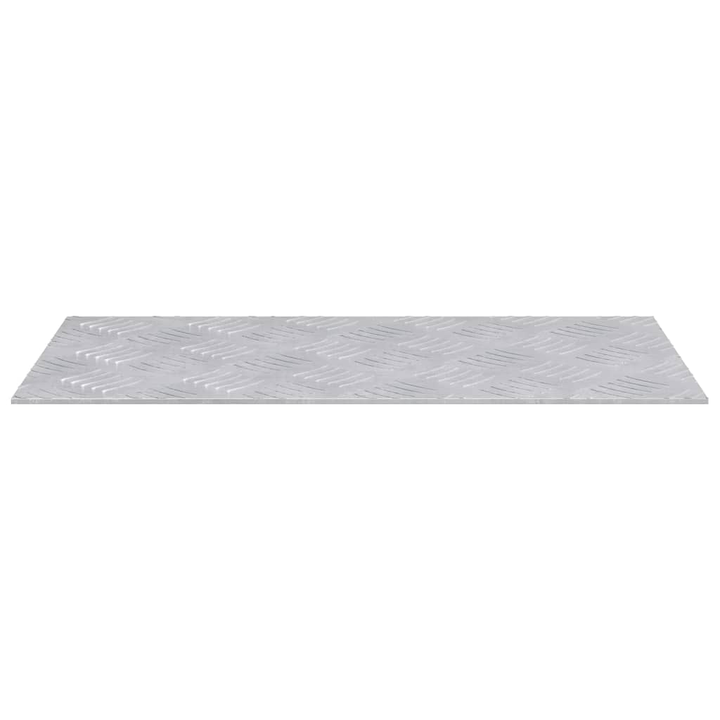 Stepenica Pravokutni 4 pcs Srebrno 50 x 25 cm Aluminij