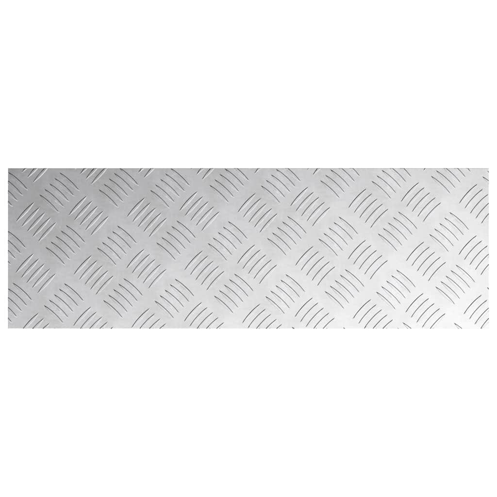 Stepenica Pravokutni 2 pcs Srebrno 75 x 25 cm Aluminij