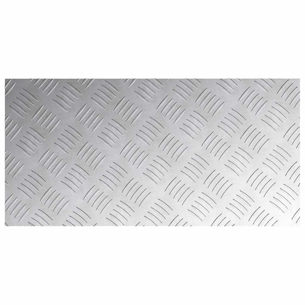 Stepenica Pravokutni 4 pcs Srebrno 60 x 30 cm Aluminij
