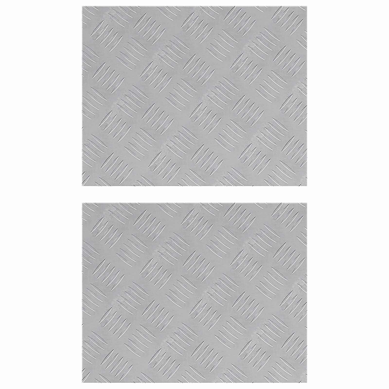 Stepenica Pravokutni 2 pcs Srebrno 50 x 40 cm Aluminij