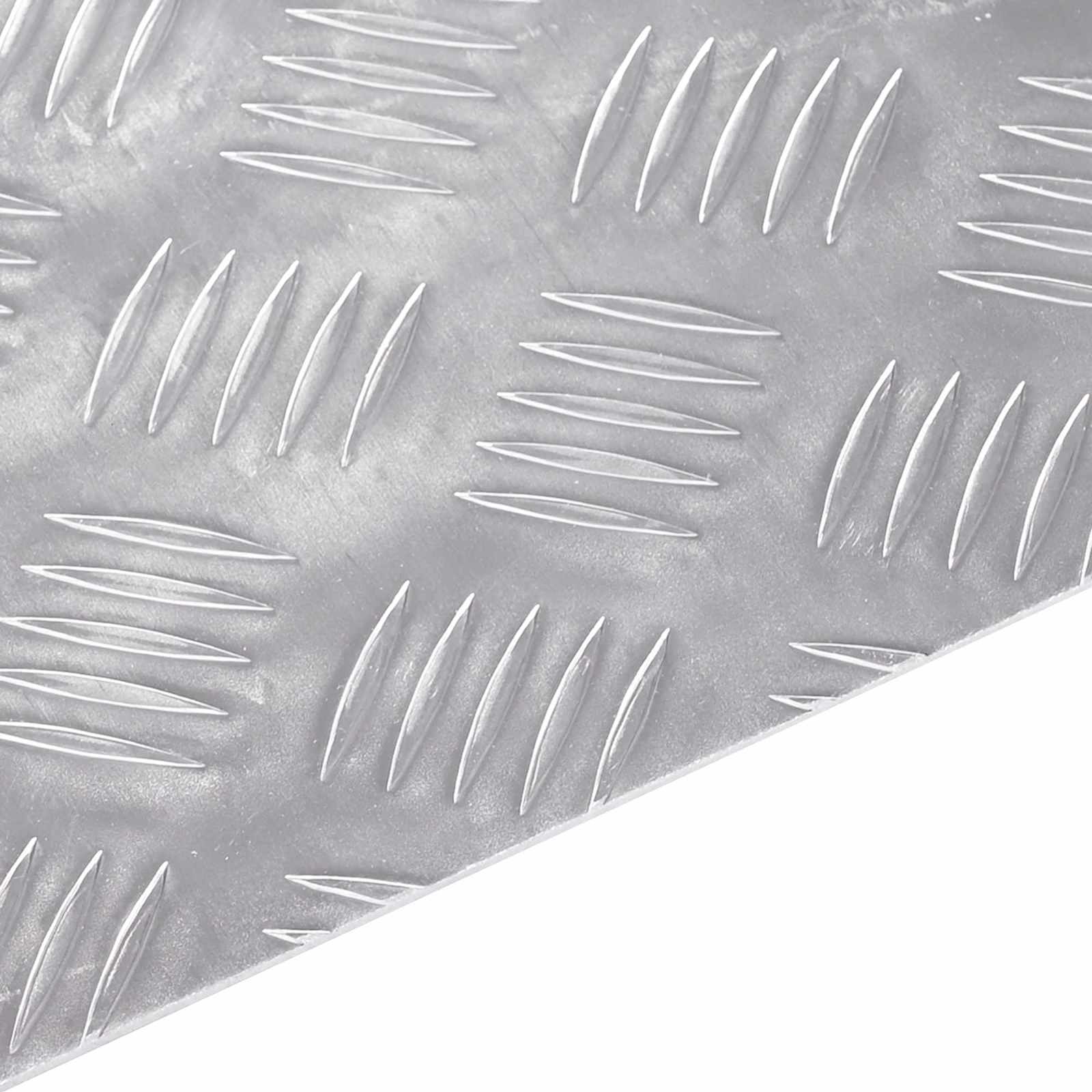 Stepenica Pravokutni 4 pcs Srebrno 50 x 40 cm Aluminij