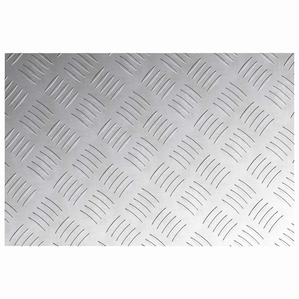 Stepenica Pravokutni 4 pcs Srebrno 60 x 40 cm Aluminij