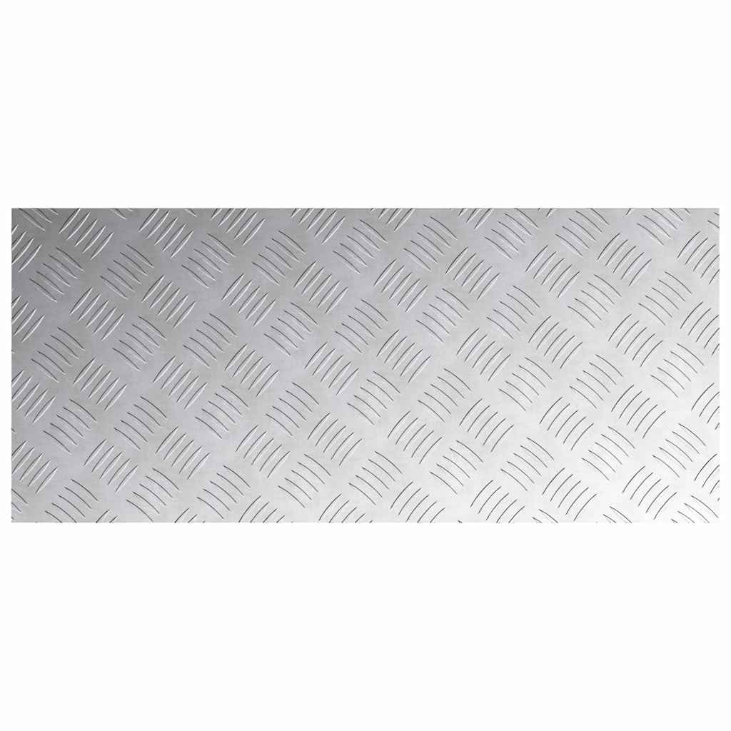Stepenica Pravokutni 4 pcs Srebrno 90 x 40 cm Aluminij