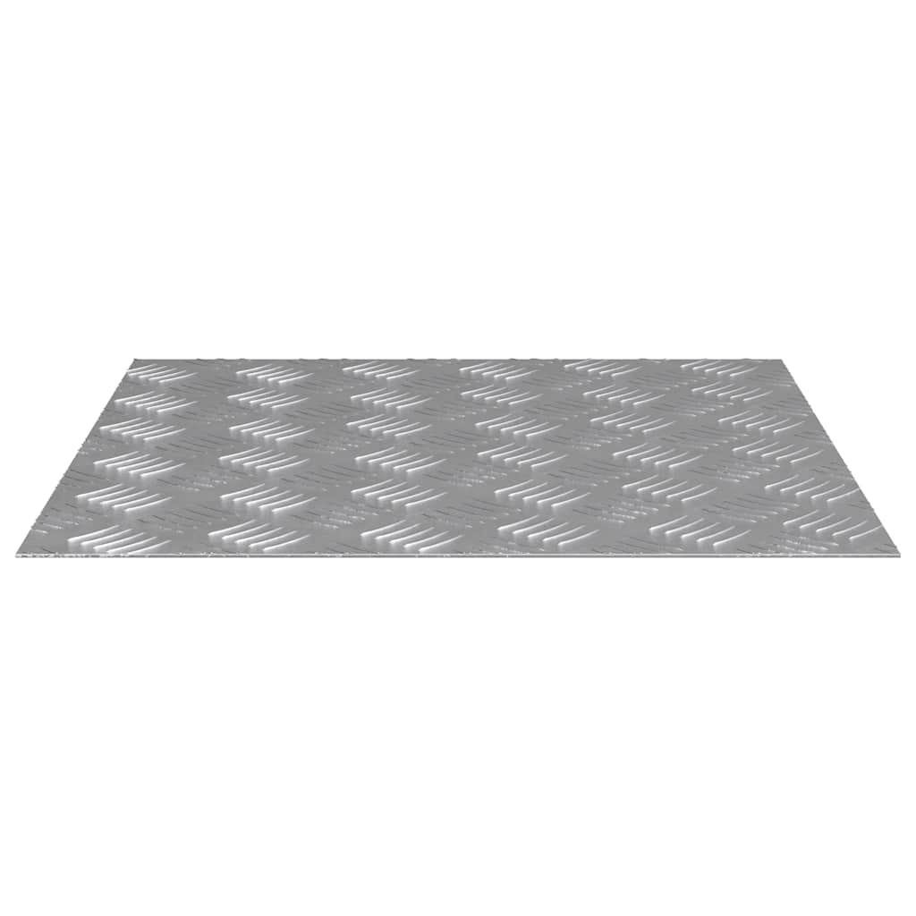 Stepenica Četvrtasti 2 pcs Srebrno 50 x 50 cm Aluminij