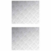Stepenica Pravokutni 2 pcs Srebrno 60 x 50 cm Aluminij