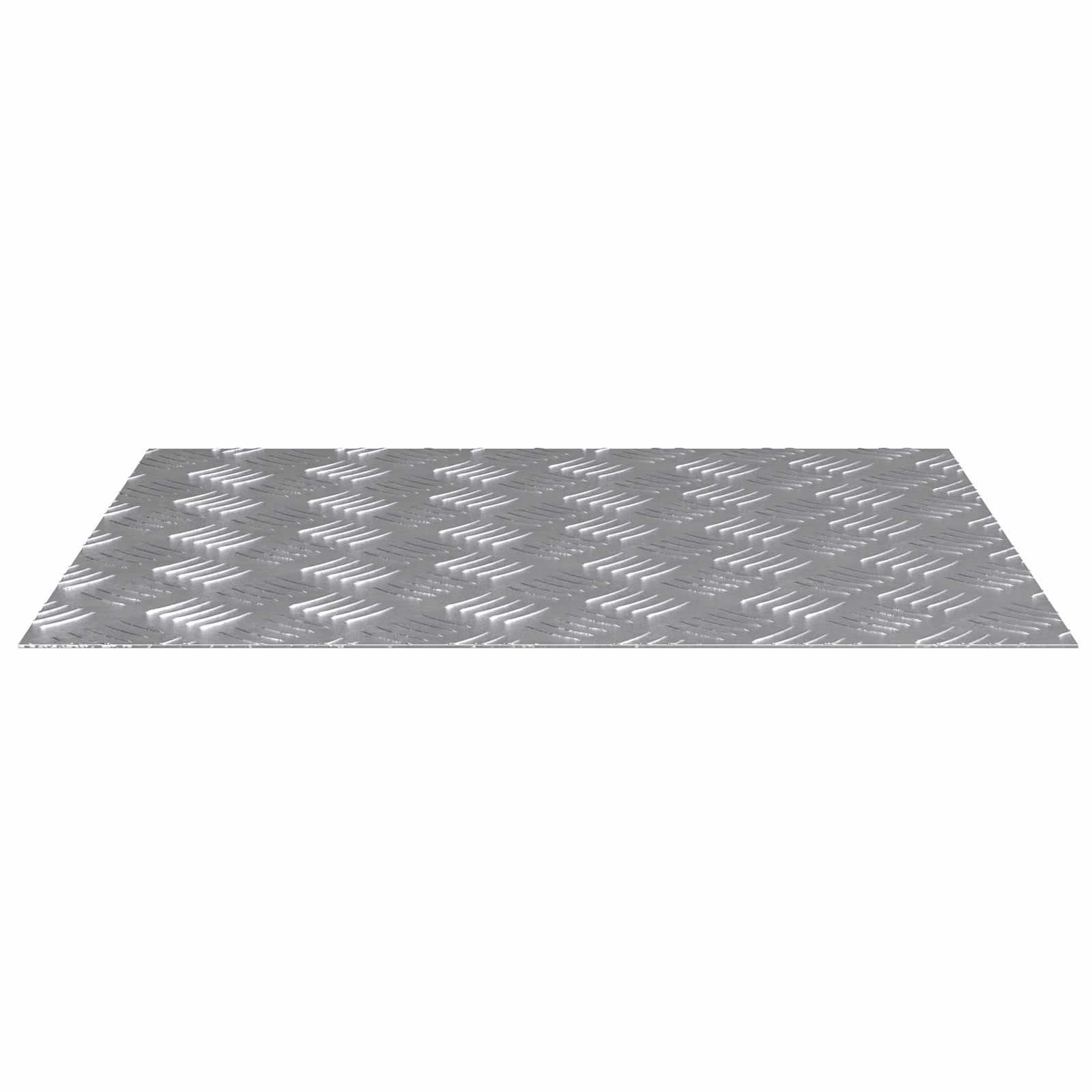 Stepenica Pravokutni 2 pcs Srebrno 60 x 50 cm Aluminij