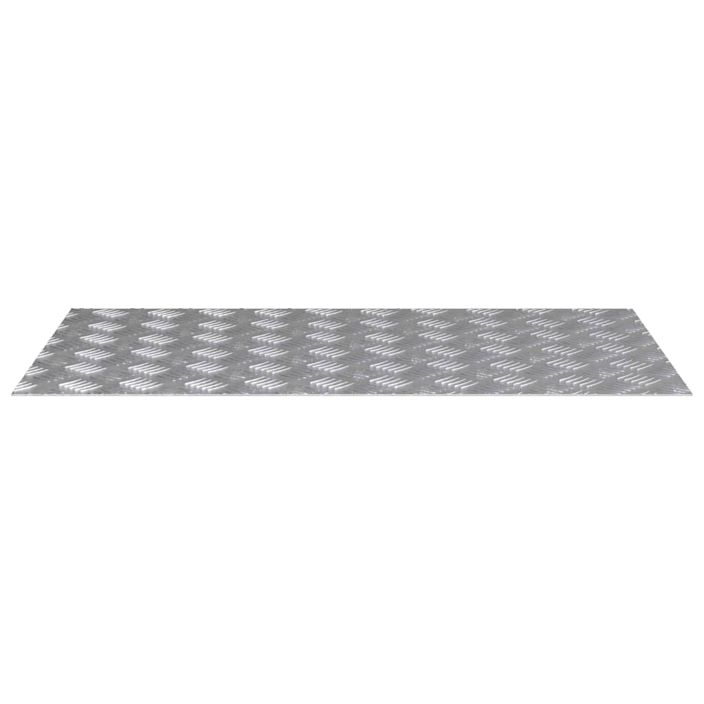 Stepenica Pravokutni 4 pcs Srebrno 90 x 50 cm Aluminij