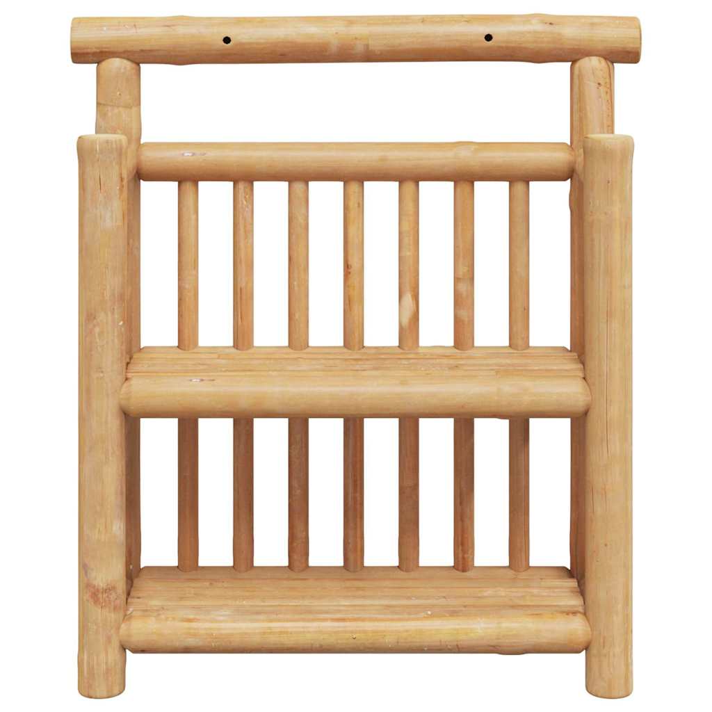 Polica na zidu s policom Zidne Prirodna 40 x 13 x 44 cm bambus