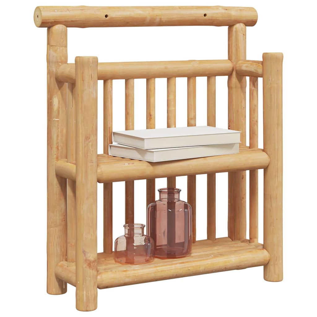 Polica na zidu s policom Zidne Prirodna 40 x 13 x 44 cm bambus