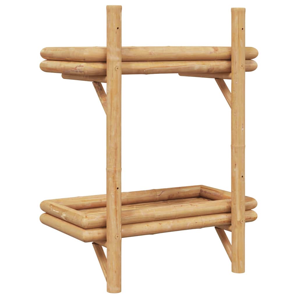 Polica na zidu s policom Zidne Smeđa 39 x 26 x 60 cm bambus