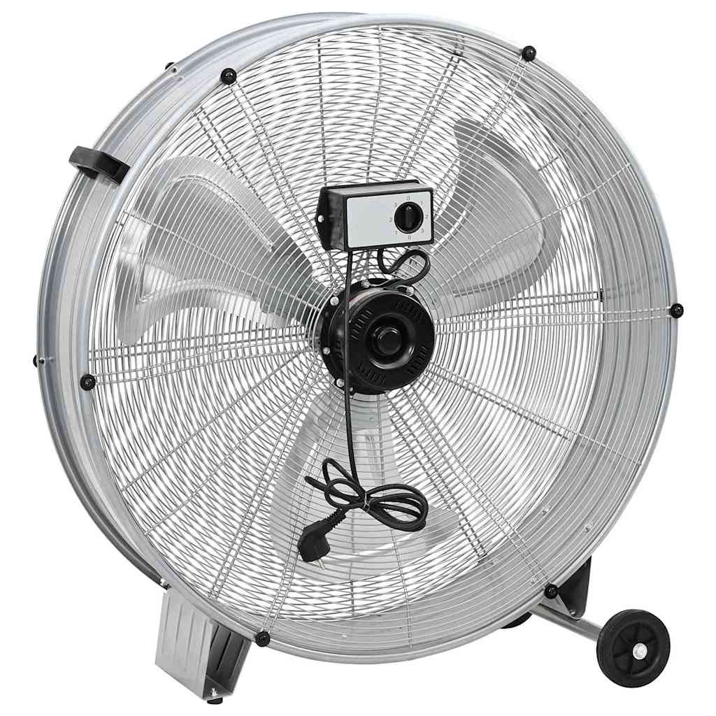 Bubnjasti ventilator s kotačem Srebrno 79 x 37 x 82 cm Aluminij