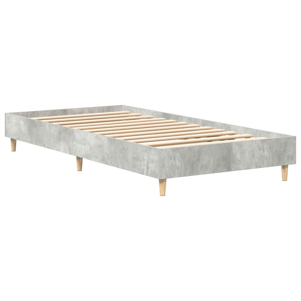 Krevetna konstrukcija Betonski sivi 203 x 93 x 25 cm