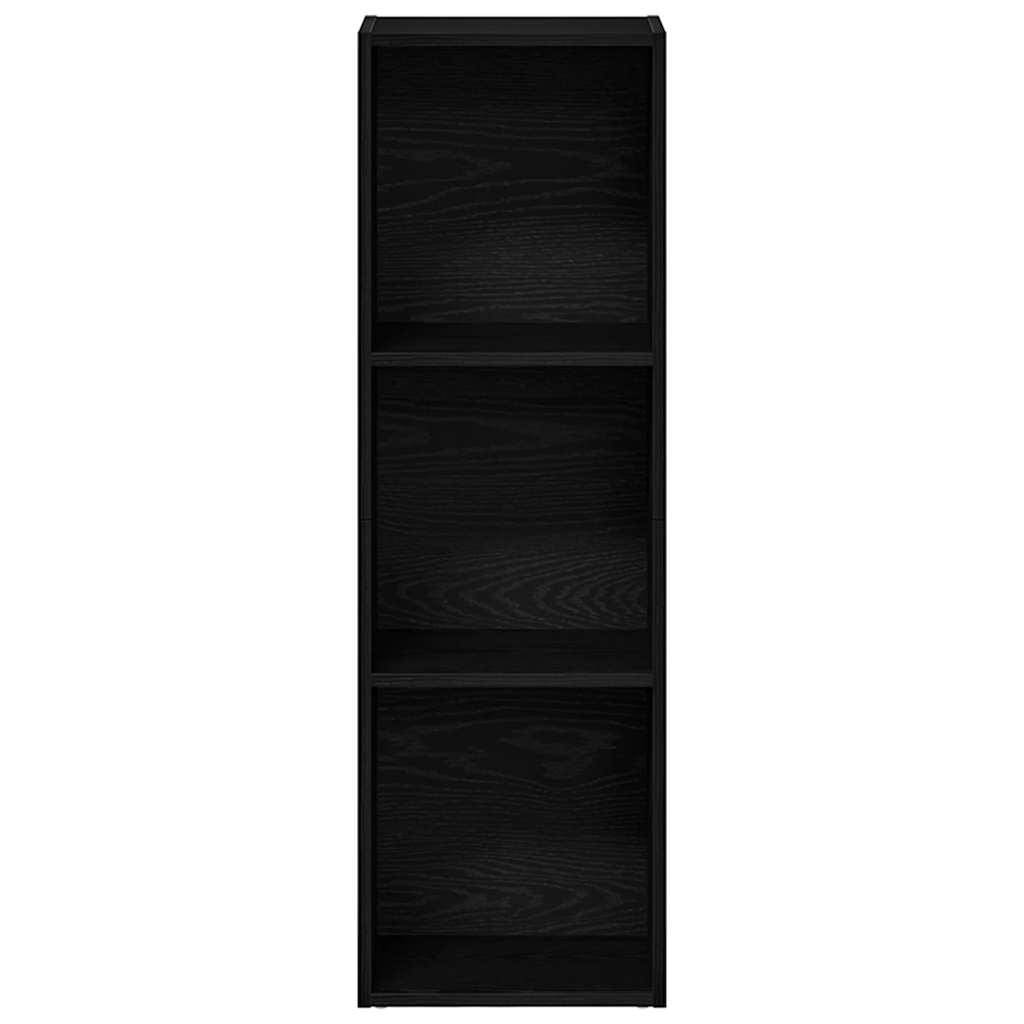 Polica za knjige crni hrast 36x30x114 cm Inženirsko drvo