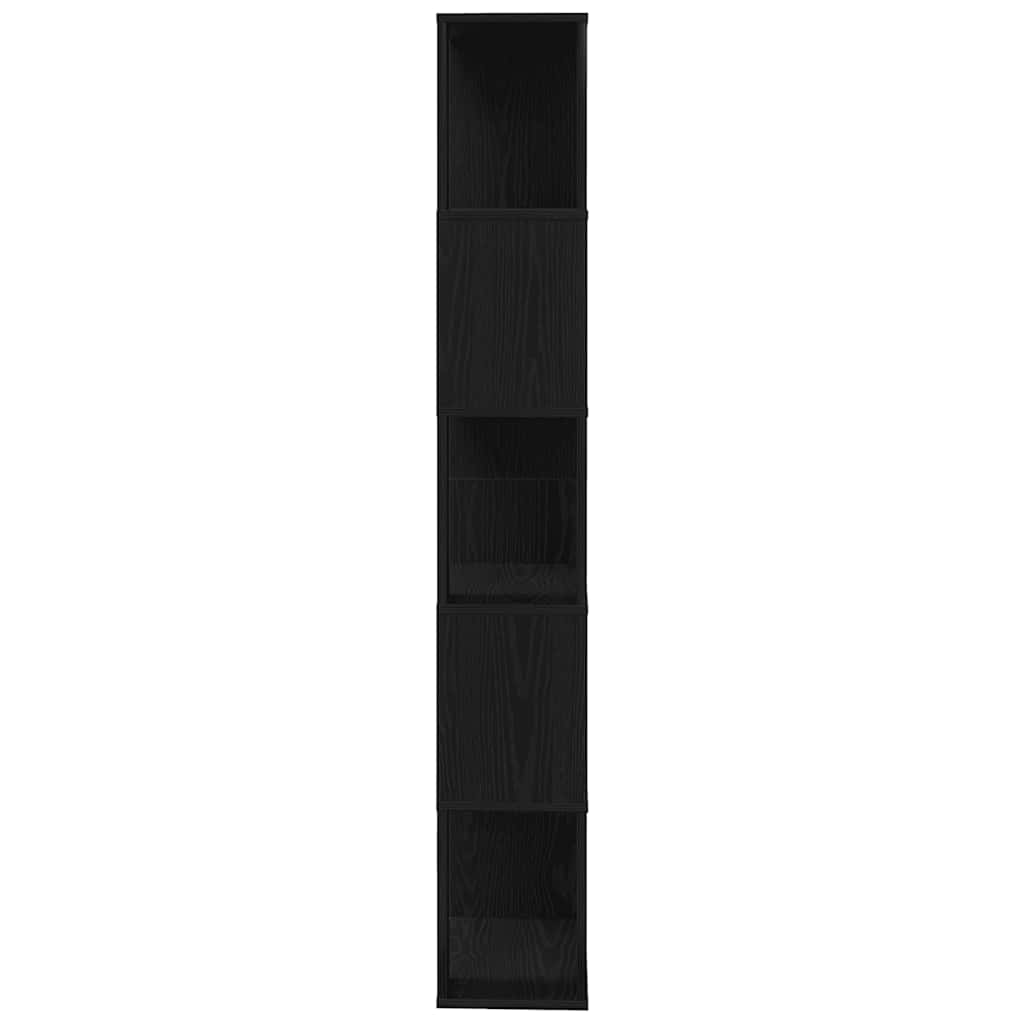 Ormarić za knjige/Sobna pregrada crni hrast 45x24x159 cm