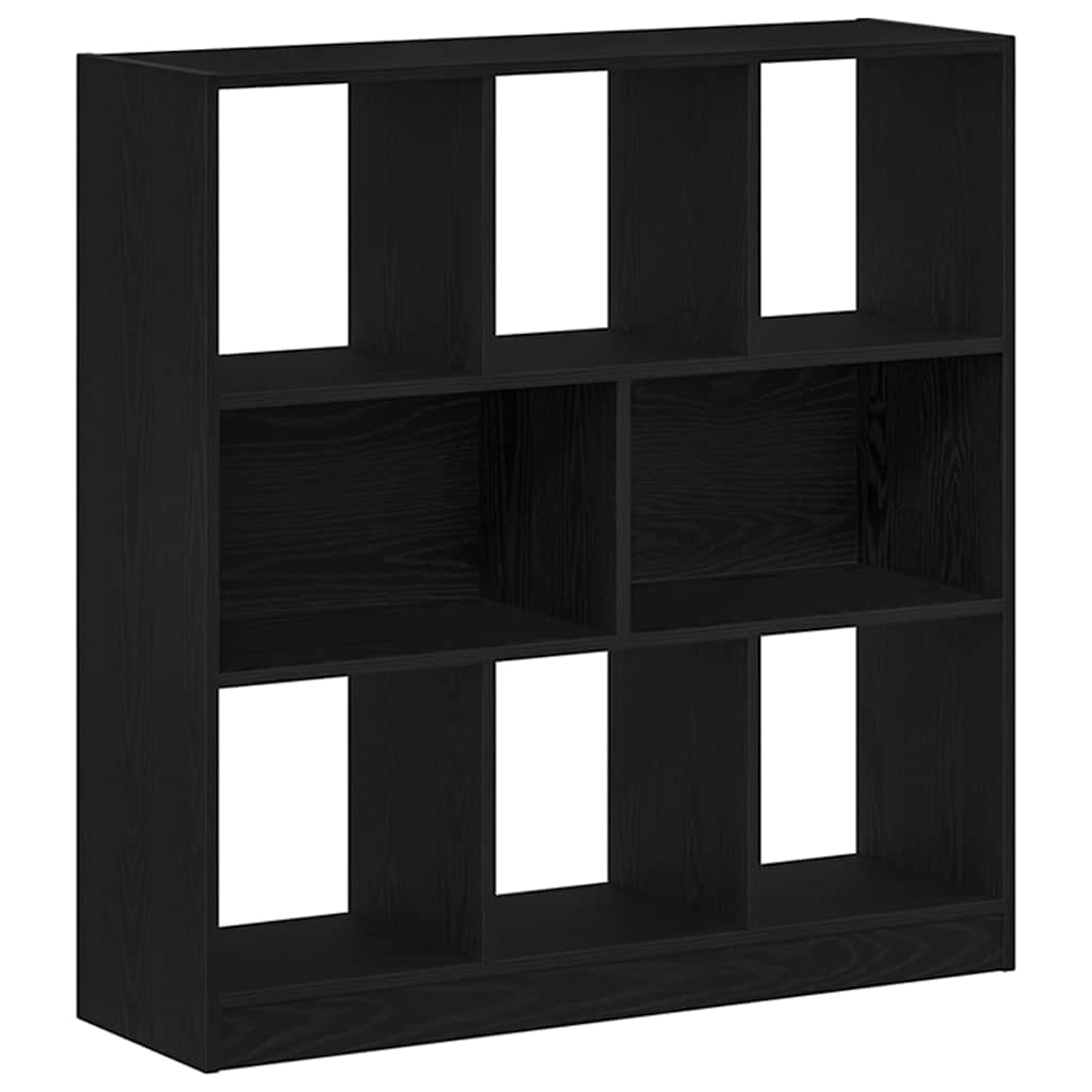 Ormar za knjige crni hrast 97,5x29,5x100 cm konstruirano drvo