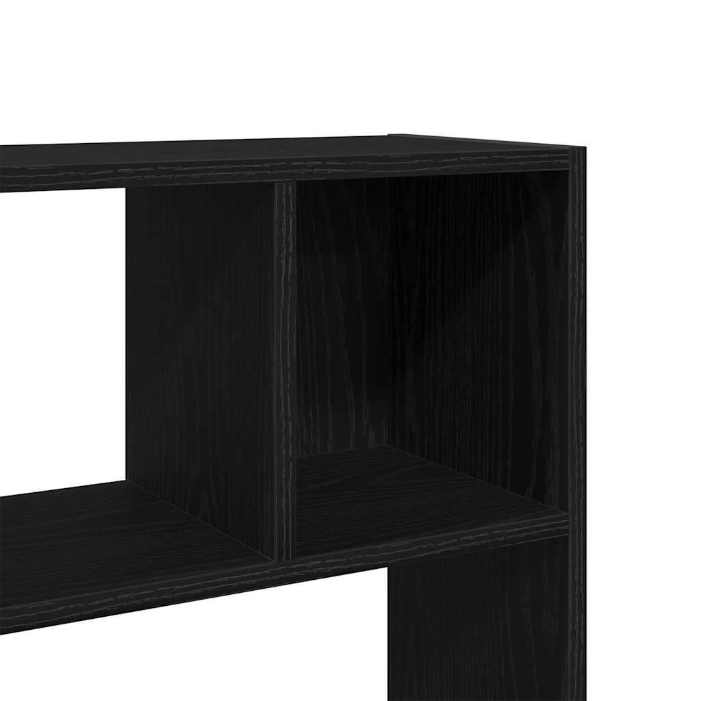 Ormarić za knjige/Pregrada za sobu crni hrast 105x24x102 cm
