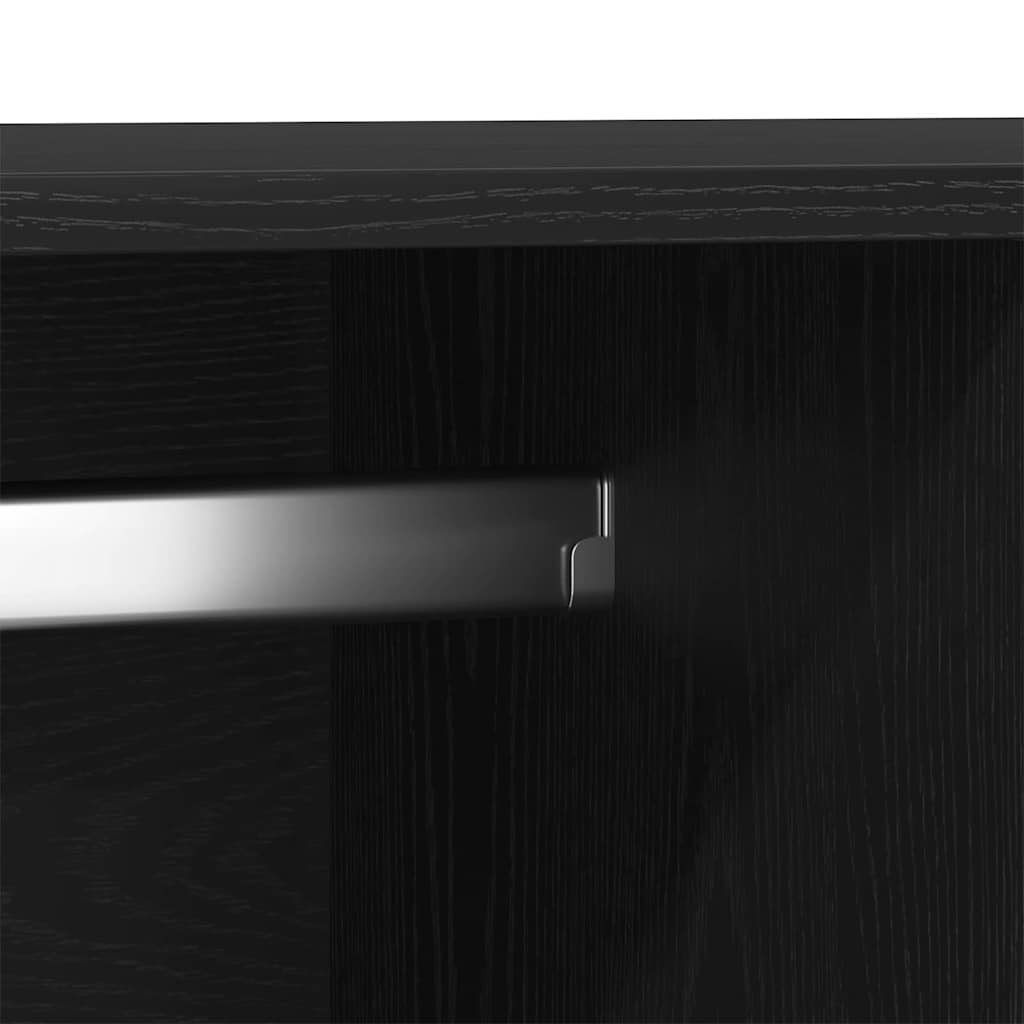 Ormarić s vratima Crni hrast 80 x 52 x 180 cm Konstruirano drvo