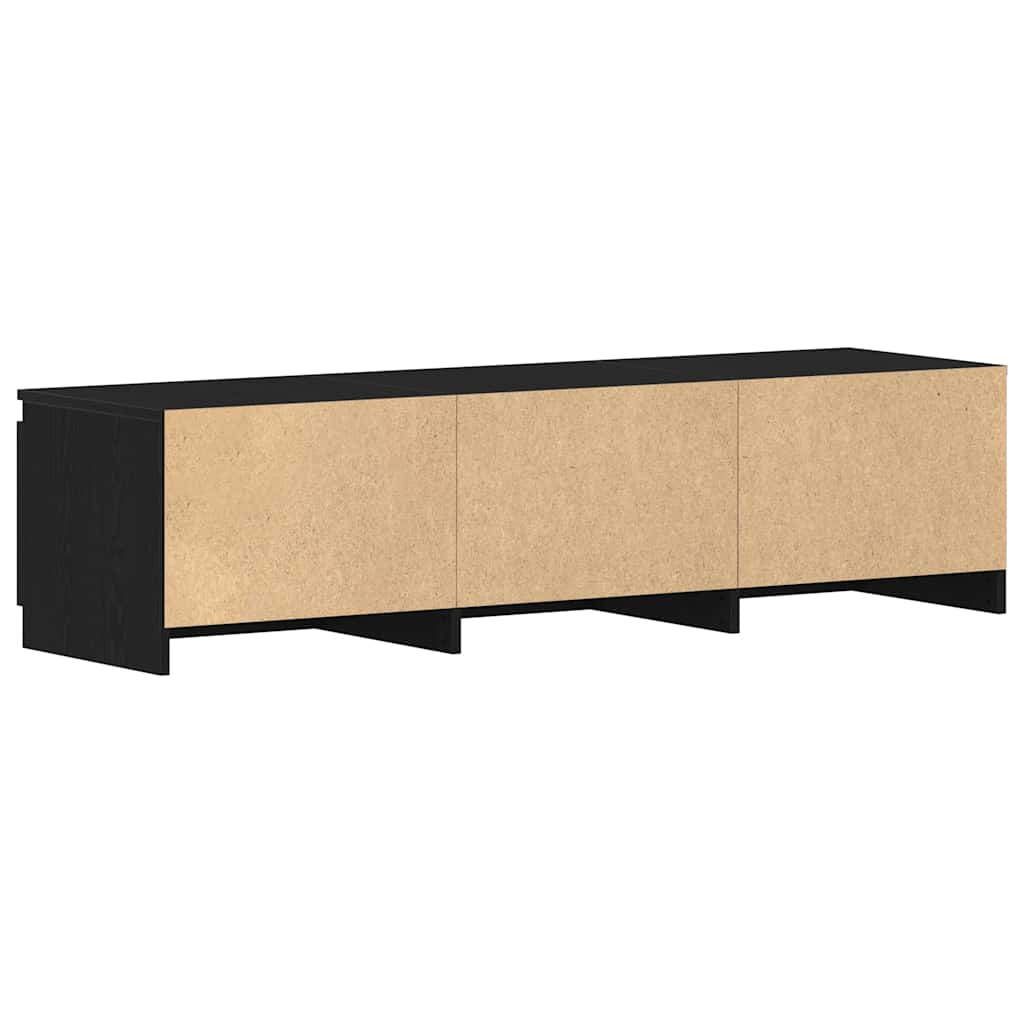 TV ormarić crni hrast 140x40x36 cm inženjerski drvo