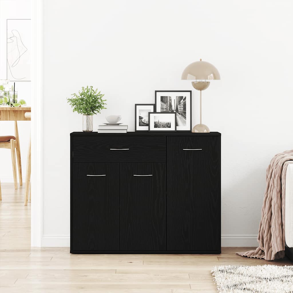 Komoda crni hrast 88x30x70 cm Inženirsko drvo