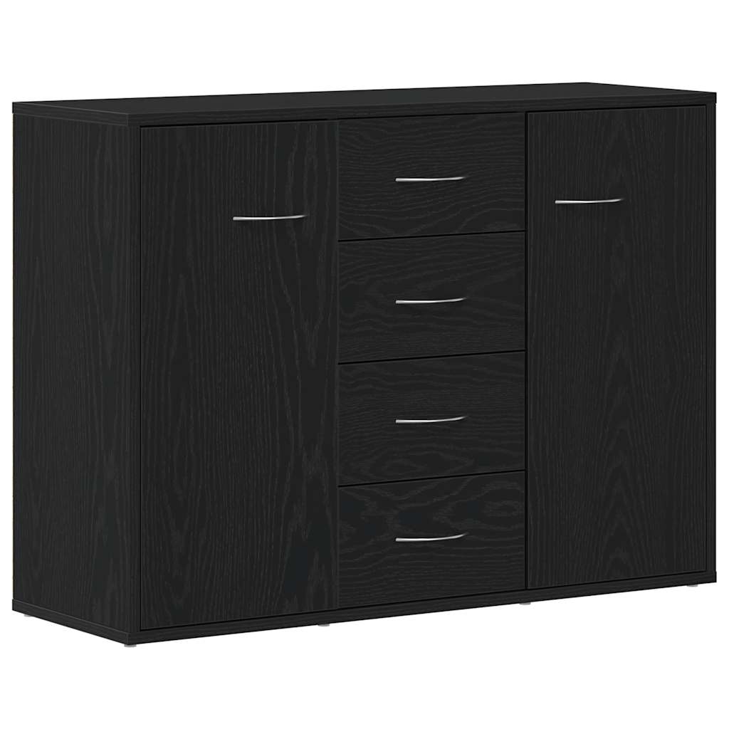 Komoda crni hrast 88x30x64 cm Inženirsko drvo