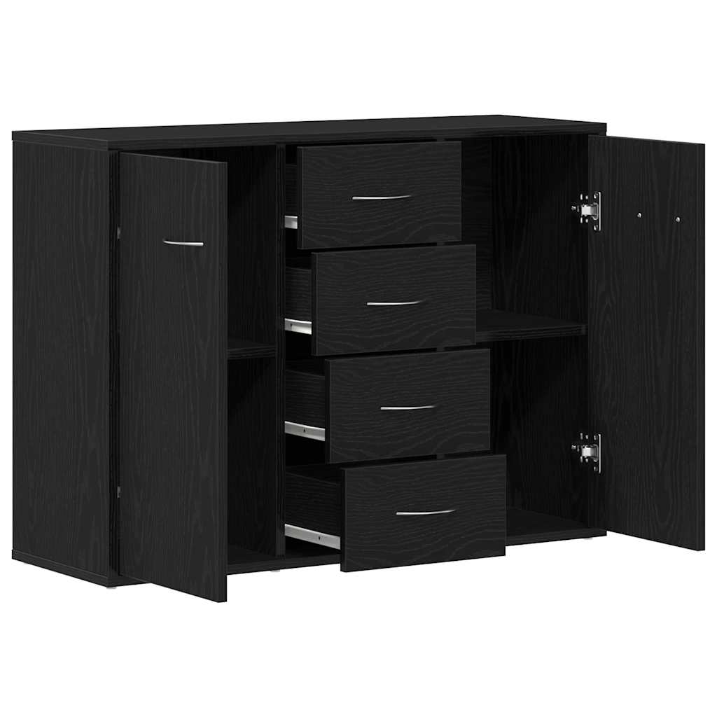 Komoda crni hrast 88x30x64 cm Inženirsko drvo