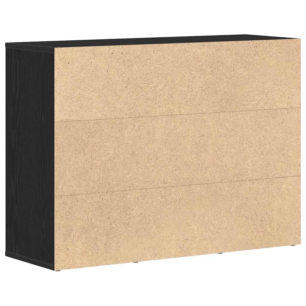 Komoda crni hrast 88x30x64 cm Inženirsko drvo