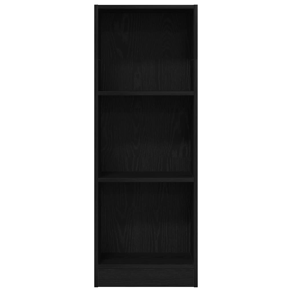 Polica za knjige crni hrast 40x24x109 cm Inženirsko drvo