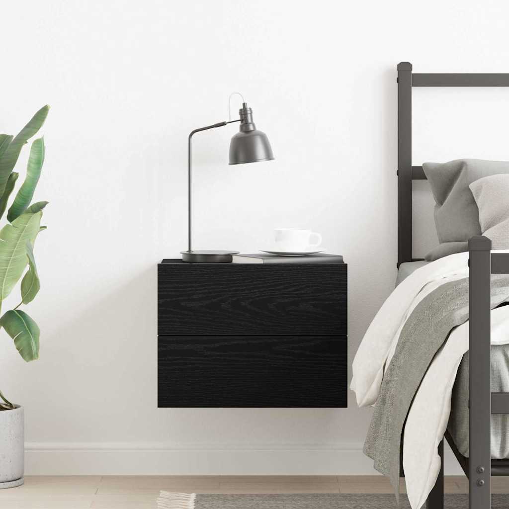 Noćni ormar Crni hrast 40 x 30 x 30 cm Konstruirano drvo