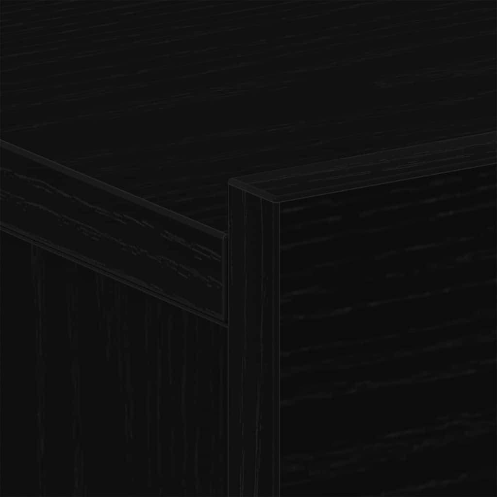 Noćni ormar 2 pcs Crni hrast 40 x 30 x 30 cm Konstruirano drvo
