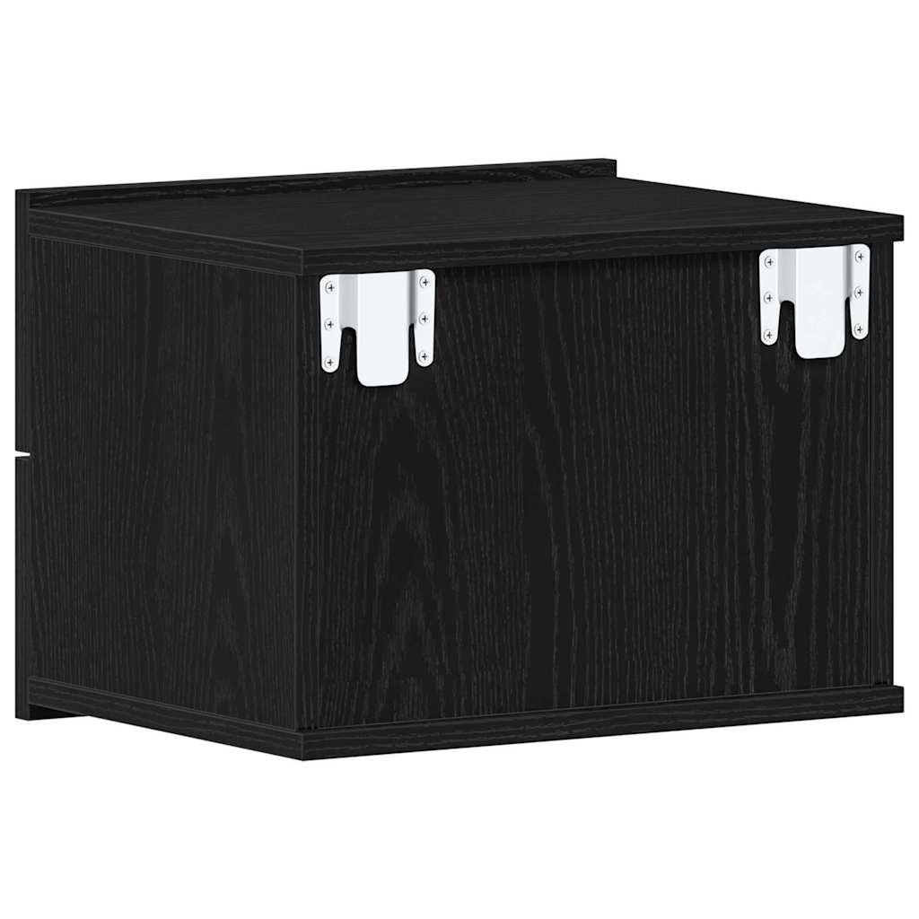Noćni ormar 2 pcs Crni hrast 40 x 30 x 30 cm Konstruirano drvo