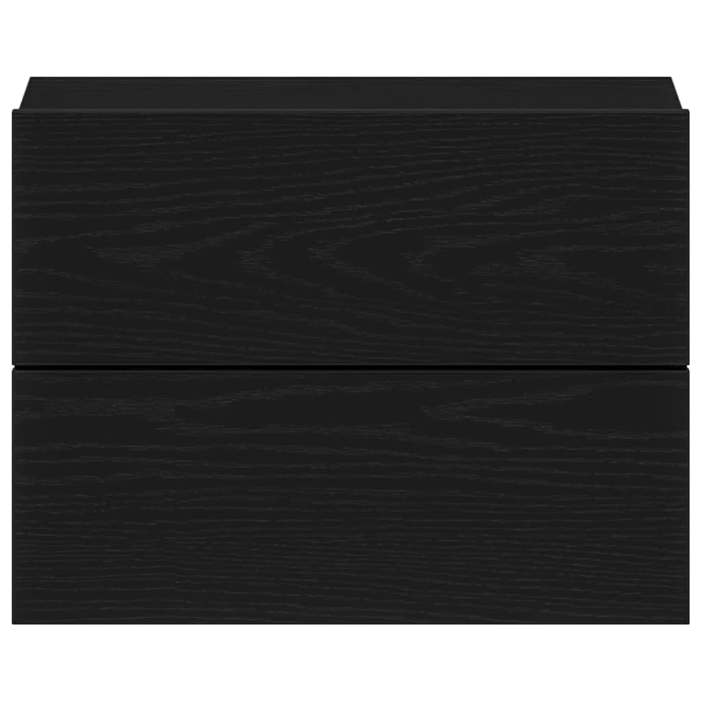 Noćni ormar 2 pcs Crni hrast 40 x 30 x 30 cm Konstruirano drvo