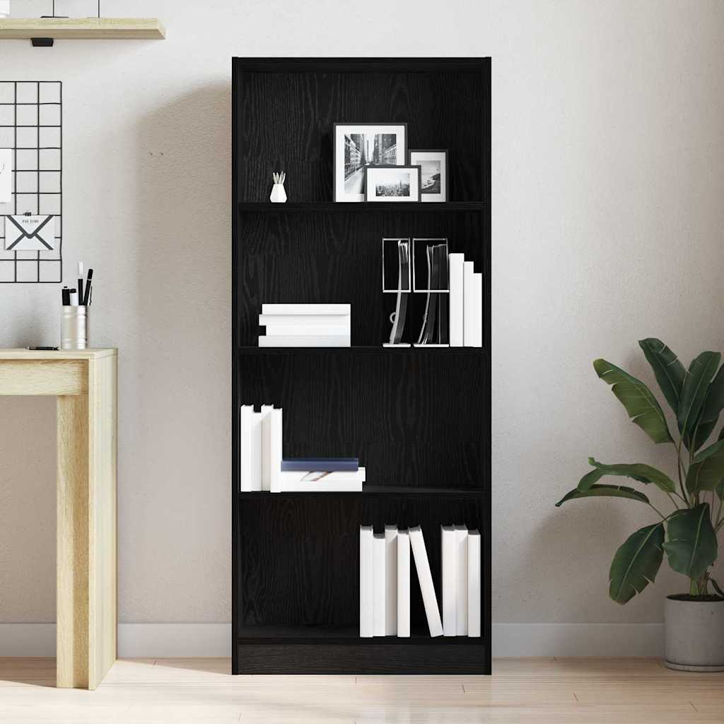 Polica Crni hrast 60 x 24 x 143 cm Konstruirano drvo