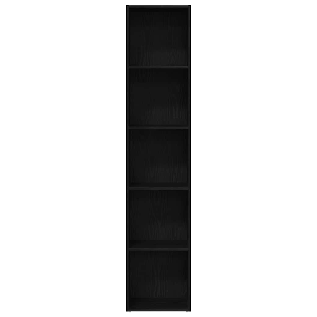 Ormar za knjige crni hrast 40x30x189 cm inženjerski drvo