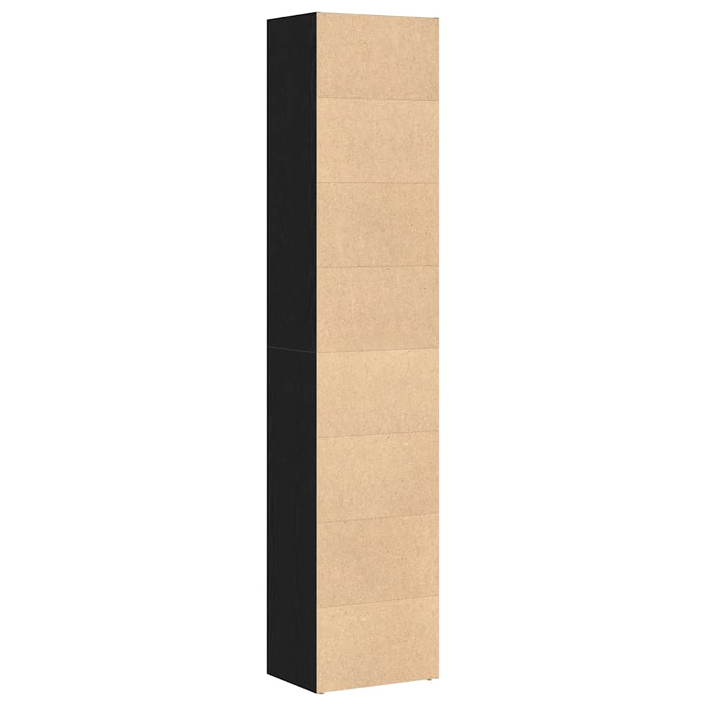 Ormar za knjige crni hrast 40x30x189 cm inženjerski drvo