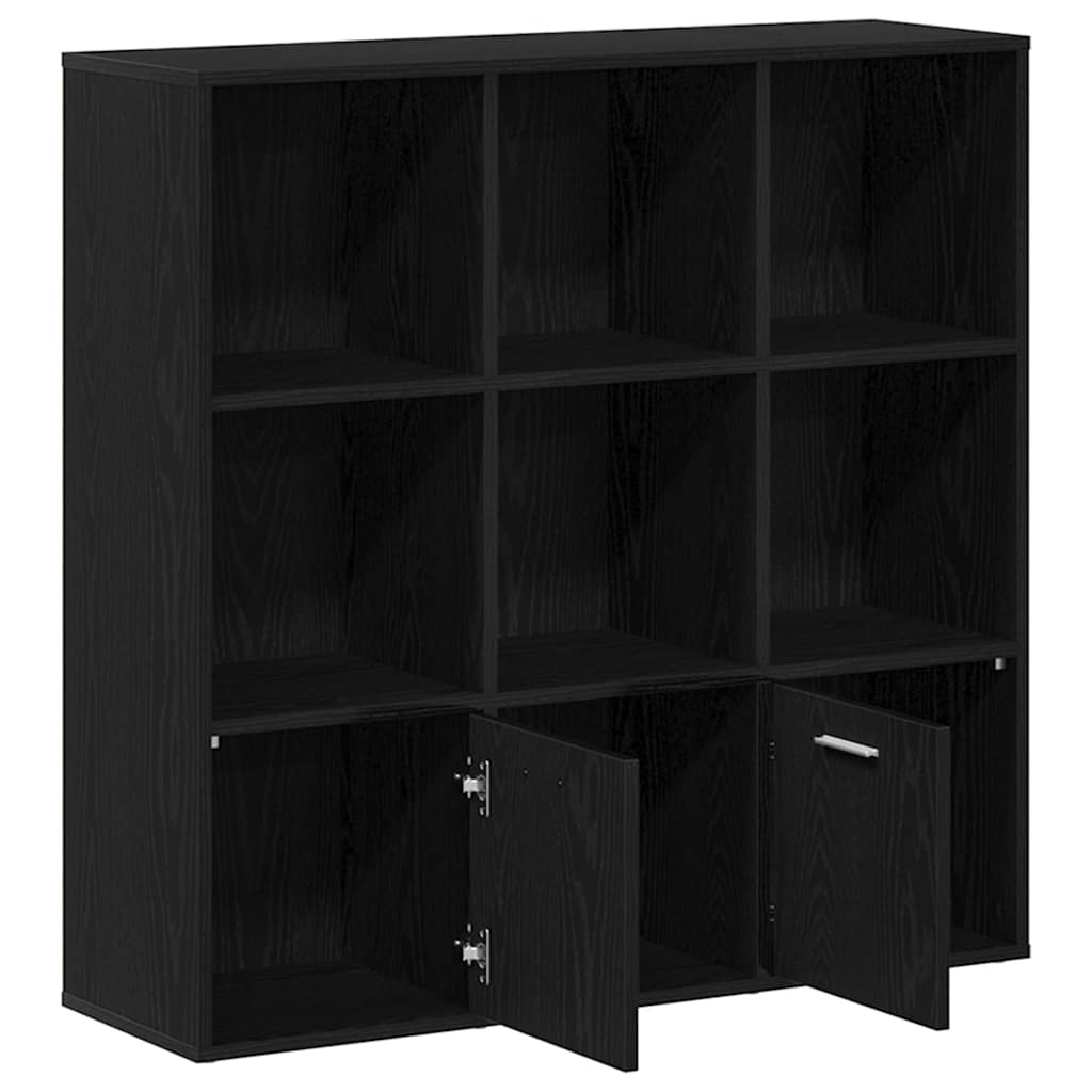 Ormar za knjige crni hrast 98x29x97,5 cm inženjerski drvo