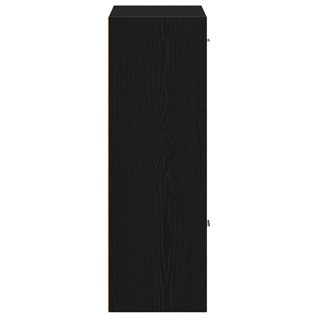 Ormar za knjige/Pregrada za sobu crni hrast 60,5 x 30 x 90 cm inženjerski drvo