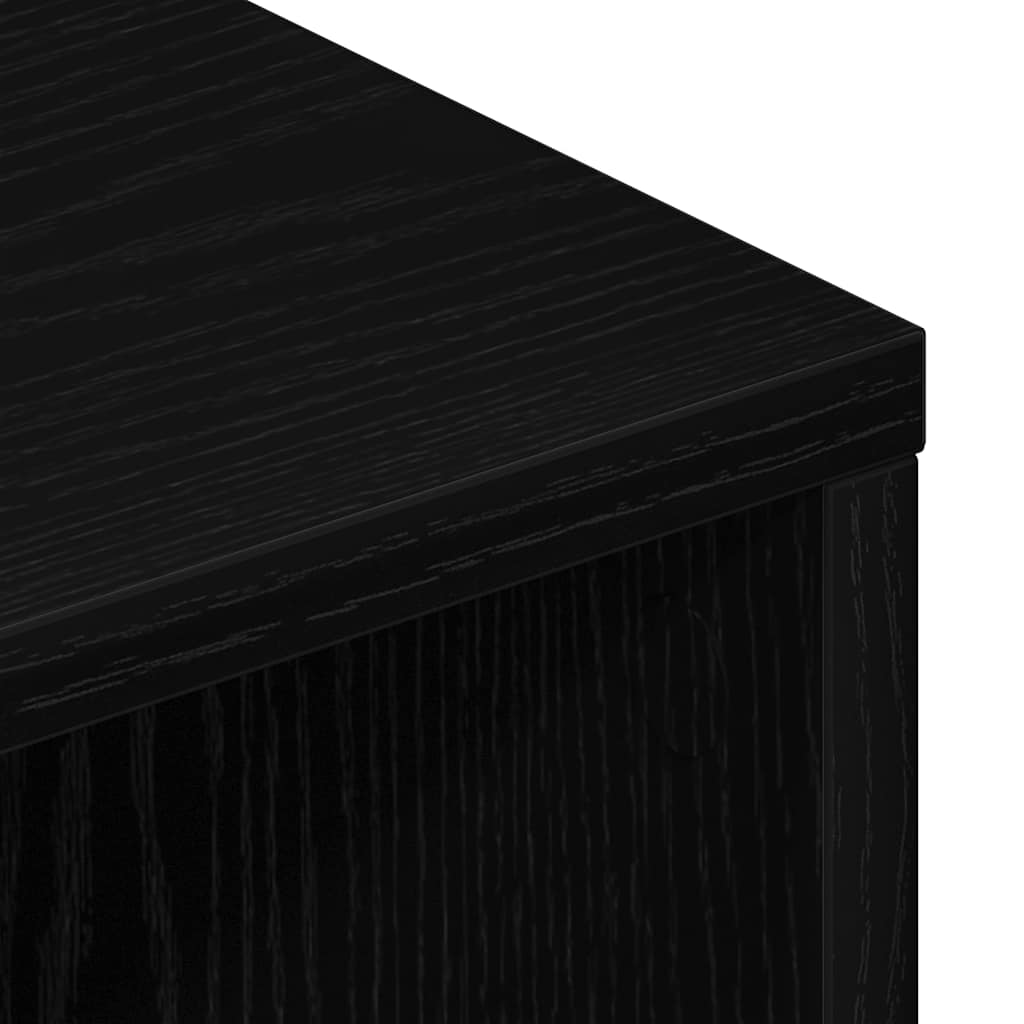 TV ormarić crni hrast 120x34x37 cm inženjerski drvo