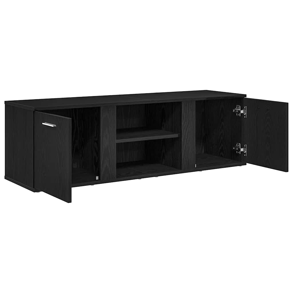 TV ormarić crni hrast 120x34x37 cm inženjerski drvo