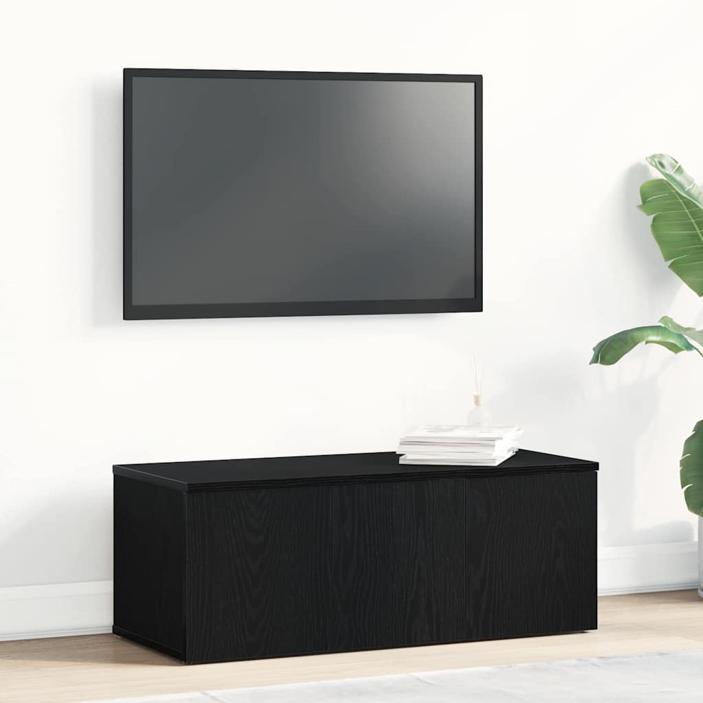 TV ormar s ladicama Crni hrast 80x34x30 cm Konstruirano drvo