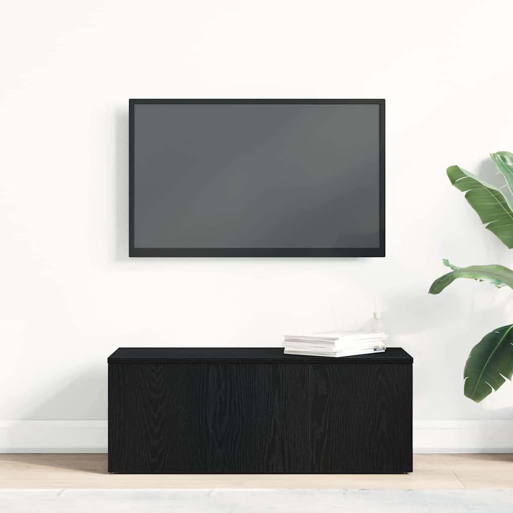 TV ormar s ladicama Crni hrast 80x34x30 cm Konstruirano drvo