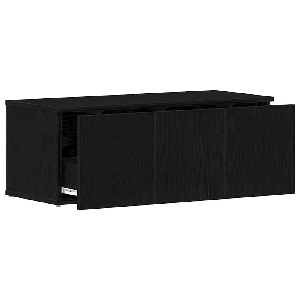 TV ormar s ladicama Crni hrast 80x34x30 cm Konstruirano drvo