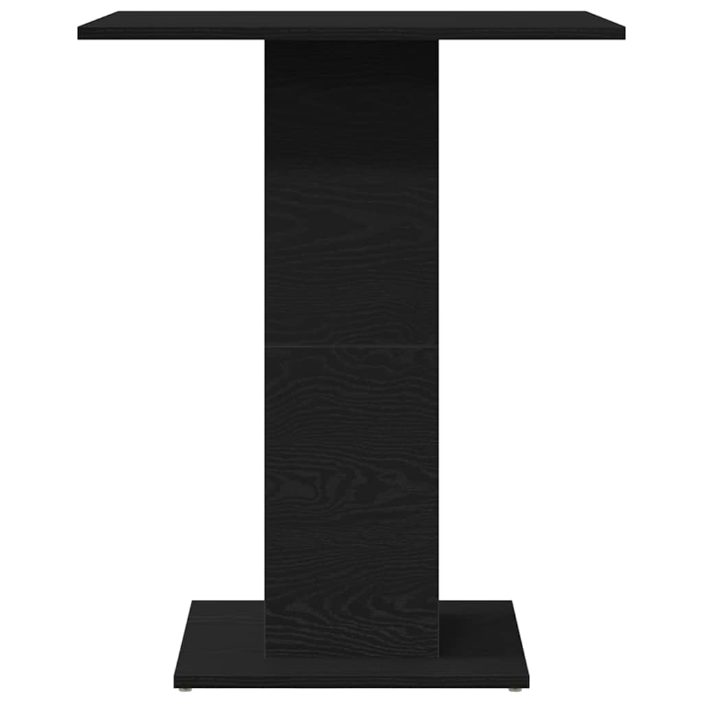 Bistro stol crni hrast 60x60x75 cm inženjerski drvo