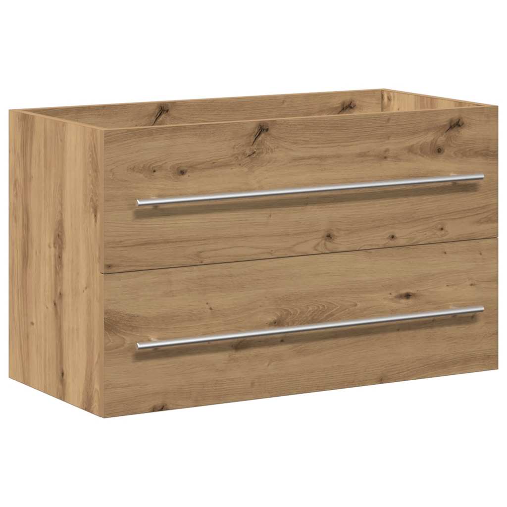 Ormarić za umivaonik u kupaonici Artisan hrast 80x38,5x48 cm Konstruirano drvo