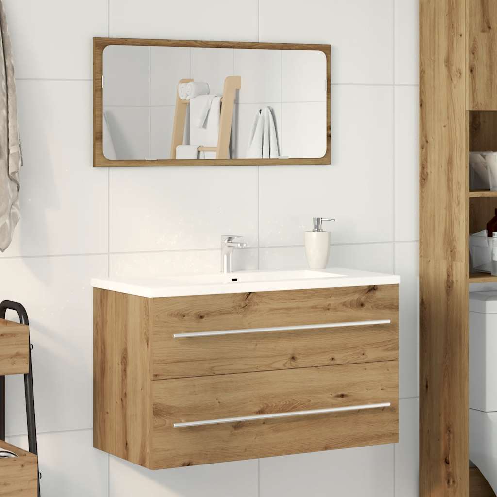 Ormarić za umivaonik u kupaonici Artisan hrast 80x38,5x48 cm Konstruirano drvo