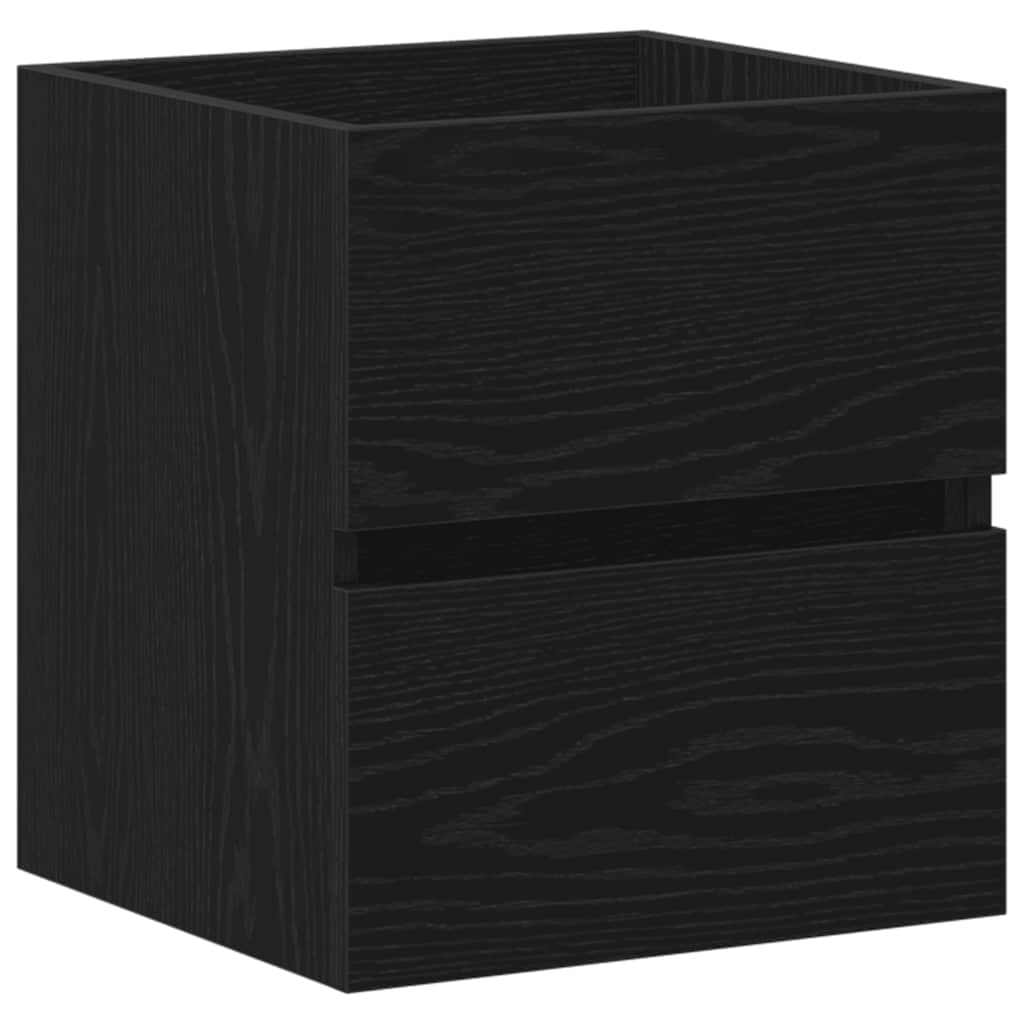 Ormarić za umivaonik u kupaonici crni hrast 41x38,5x45 cm inženjerski drvo