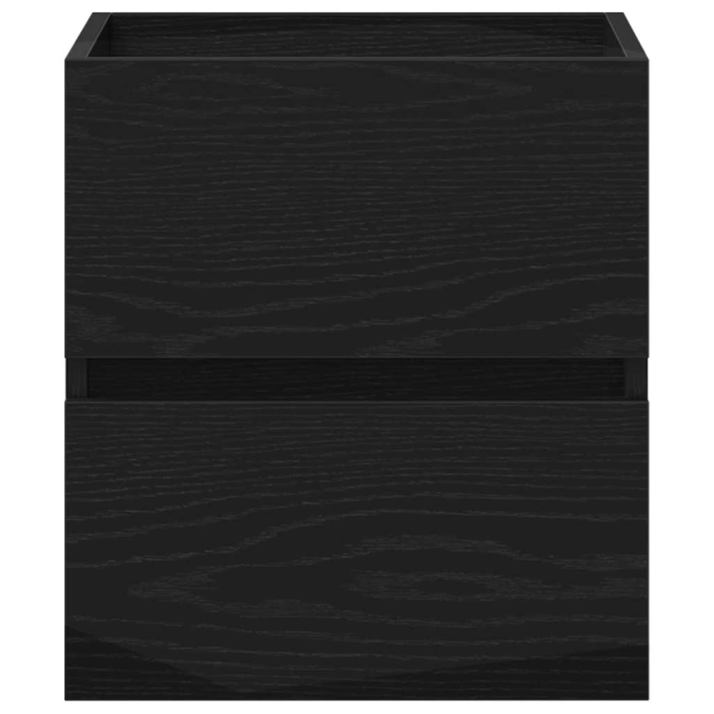 Ormarić za umivaonik u kupaonici crni hrast 41x38,5x45 cm inženjerski drvo