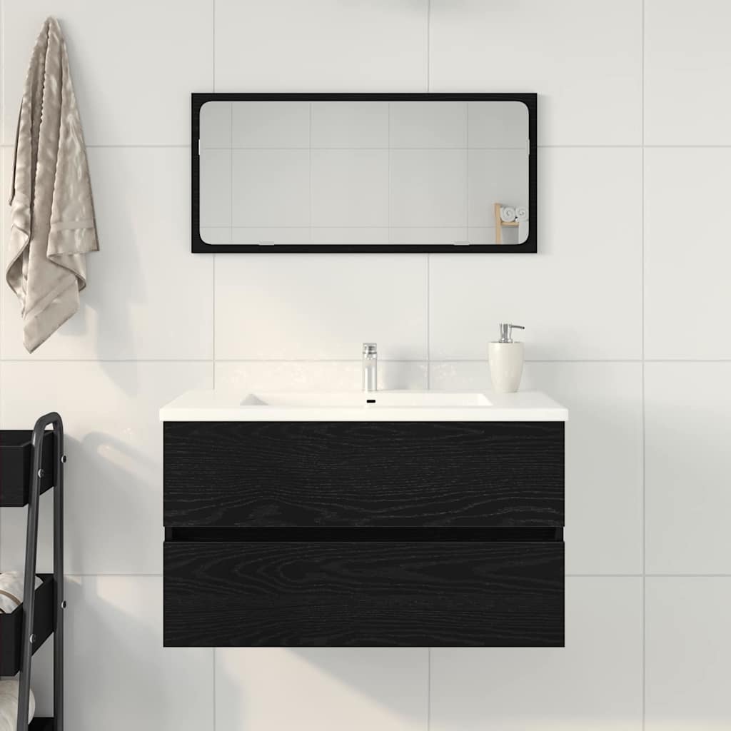 Kupaonski ormarić za sudoper Crni hrast 80 x 38,5 x 45 cm