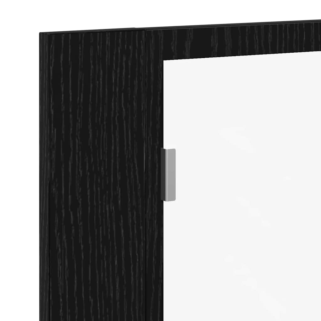 Kupaonski ormar s ogledalom Zidne Crni hrast 60 x 12 x 45 cm
